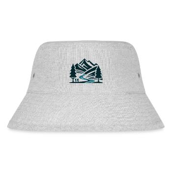 Wandern - Stanley/Stella recycelter Bucket Hat - Grau meliert - Vorne
