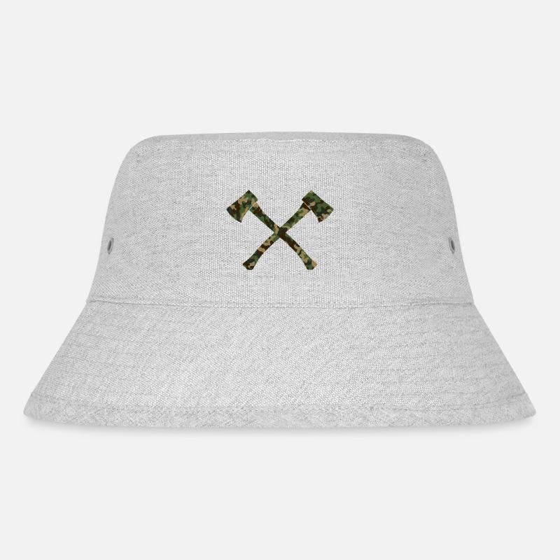 Axt - Stanley/Stella recycelter Bucket Hat - Grau meliert
