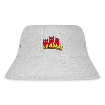 3 Devils - Stanley/Stella Recycled Bucket Hat - heather grey - Front