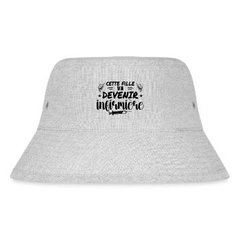 This girl is going to be a nurse - Stanley/Stella Recycled Bucket Hat - heather grey - Front