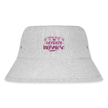 This girl is going to be a nurse - Stanley/Stella Recycled Bucket Hat - heather grey - Front