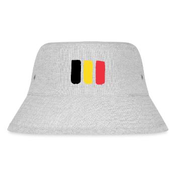 Belgique / Drapeau belge - Bob recyclé Stanley/Stella - gris chiné - Devant