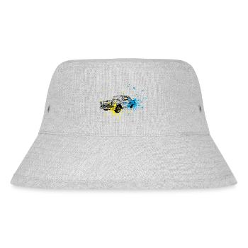 Oldtimer splash - Stanley/Stella recycelter Bucket Hat - Grau meliert - Vorne
