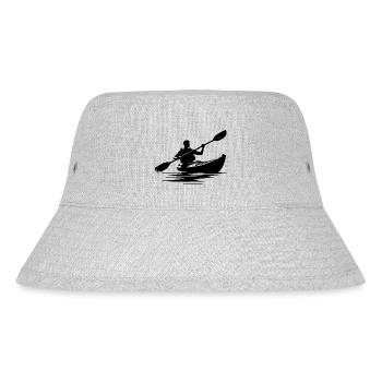 Wendiges Kayak Boot für Kayaktouren - Stanley/Stella recycelter Bucket Hat - Grau meliert - Vorne