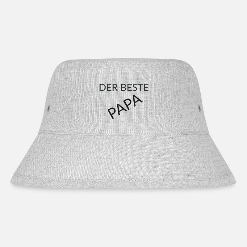 Der beste Papa - Stanley/Stella recycelter Bucket Hat - Grau meliert