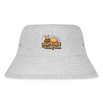 Bee Hold The Rising Sun - Stanley/Stella Recycled Bucket Hat - heather grey - Front
