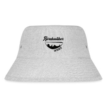 Hörakustiker in Rente Rentenbeginn Hörakustik Chef - Stanley/Stella recycelter Bucket Hat - Grau meliert - Vorne