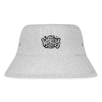 Was zum Teufel Helly - Schwarz - Stanley/Stella recycelter Bucket Hat - Grau meliert - Vorne