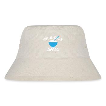 Rice Rice Baby Blue Bowl Design - Stanley/Stella recycelter Bucket Hat - Naturweiß - Vorne