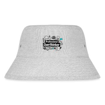 professional overthinker - Stanley/Stella Recycled Bucket Hat - heather grey - Front
