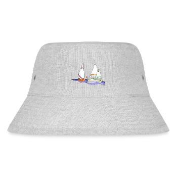 Segelboote - Stanley/Stella recycelter Bucket Hat - Grau meliert - Vorne