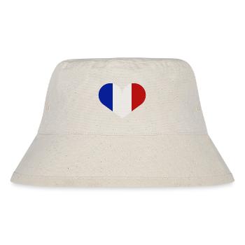 Drapeau français - Bob recyclé Stanley/Stella - blanc naturel - Devant