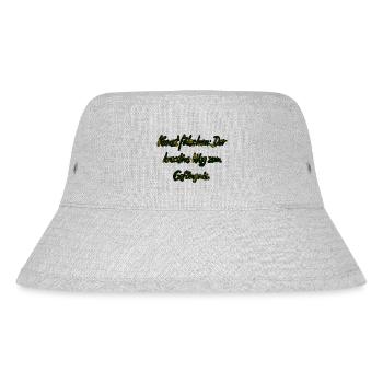 Der kreative Weg... - Stanley/Stella recycelter Bucket Hat - Grau meliert - Vorne