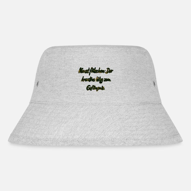 Der kreative Weg... - Stanley/Stella recycelter Bucket Hat - Grau meliert