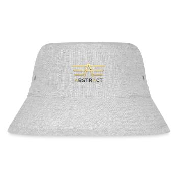 Abstract 3D - Stanley/Stella recycelter Bucket Hat - Grau meliert - Vorne
