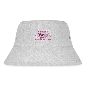 A nurse is always right - Stanley/Stella Recycled Bucket Hat - heather grey - Front