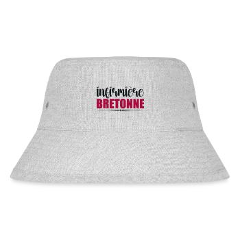 Bretonische Krankenschwester | Frau Geschenkidee | Bretagne - Stanley/Stella recycelter Bucket Hat - Grau meliert - Vorne