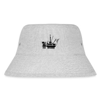 Ölplattform / offshore oil rig (2c) - Stanley/Stella recycelter Bucket Hat - Grau meliert - Vorne