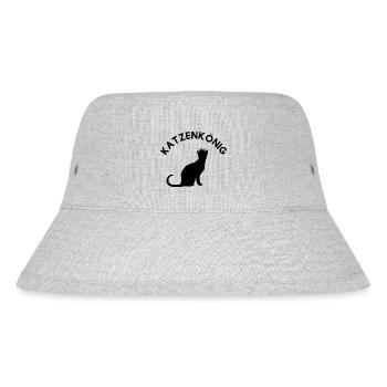 Cat king Funny Jura design - Stanley/Stella Recycled Bucket Hat - heather grey - Front