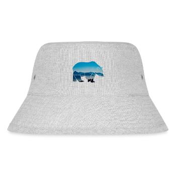 Waldbewohner Forester Bär Wald Natur Tier Wildnis - Stanley/Stella recycelter Bucket Hat - Grau meliert - Vorne