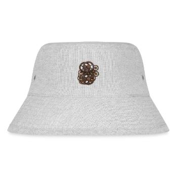 Zahnräder - Stanley/Stella recycelter Bucket Hat - Grau meliert - Vorne