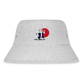 Kung Fu - Stanley/Stella recycelter Bucket Hat - Grau meliert - Vorne