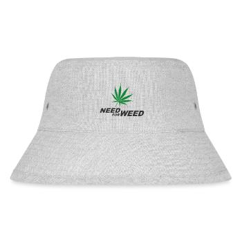 Need for Weed (Cannabis) - Stanley/Stella Recycled Bucket Hat - heather grey - Front
