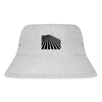 Linien - Stanley/Stella recycelter Bucket Hat - Grau meliert - Vorne