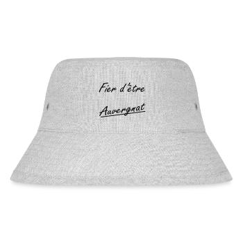 Fier d'être auvergnat - Stanley/Stella Recycled Bucket Hat - heather grey - Front