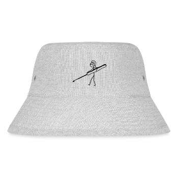 Häkeln - Stanley/Stella recycelter Bucket Hat - Grau meliert - Vorne