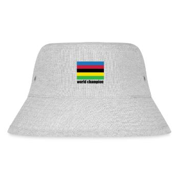 World Champion Cycling Stripes - Stanley/Stella Recycled Bucket Hat - heather grey - Front