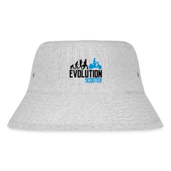 motor evolution elektroroller clipart elek - Stanley/Stella recycelter Bucket Hat - Grau meliert - Vorne