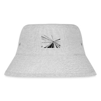 Vector Linien Splash - Stanley/Stella recycelter Bucket Hat - Grau meliert - Vorne