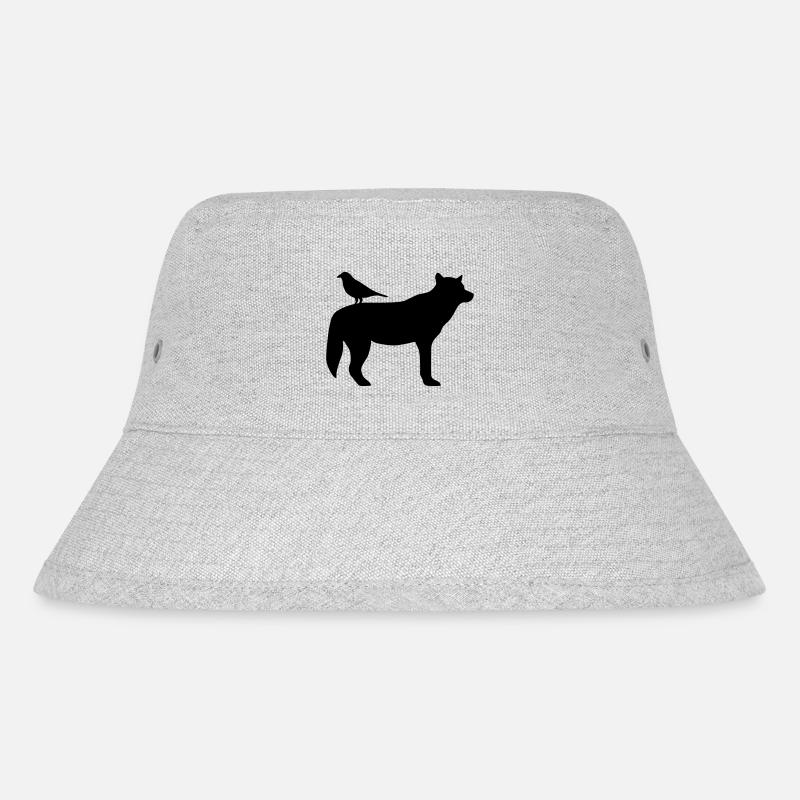 Loup et corbeau - Bob recyclé Stanley/Stella - gris chiné