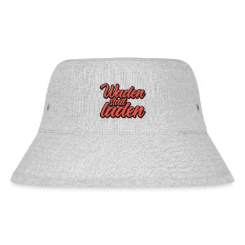 Waden statt Laden Fahrrad E-Bike Spruch Shirt - Stanley/Stella recycelter Bucket Hat - Grau meliert - Vorne