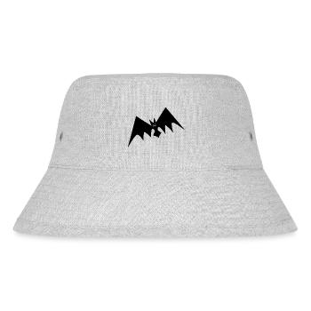 schwarze Fledermaus Fledermäuse Blutsauger Vampir - Stanley/Stella recycelter Bucket Hat - Grau meliert - Vorne