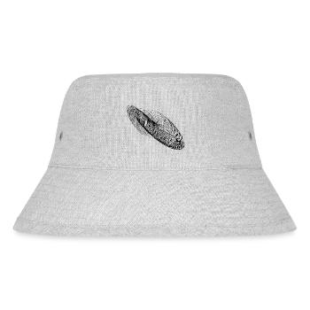 Abstrakte Schwingung Form Ellipse - Stanley/Stella recycelter Bucket Hat - Grau meliert - Vorne