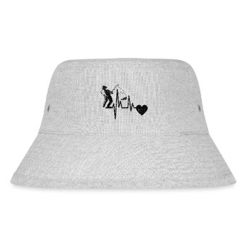 Angler Fishing hooks Fishing Fishing Fishing Fishing - Stanley/Stella Recycled Bucket Hat - heather grey - Front
