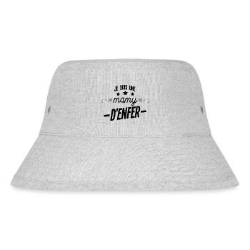 je suis une mamy d'enfer cadeau - Bob recyclé Stanley/Stella - gris chiné - Devant