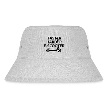 E-Scooter E-Roller Scooter - Stanley/Stella recycelter Bucket Hat - Grau meliert - Vorne