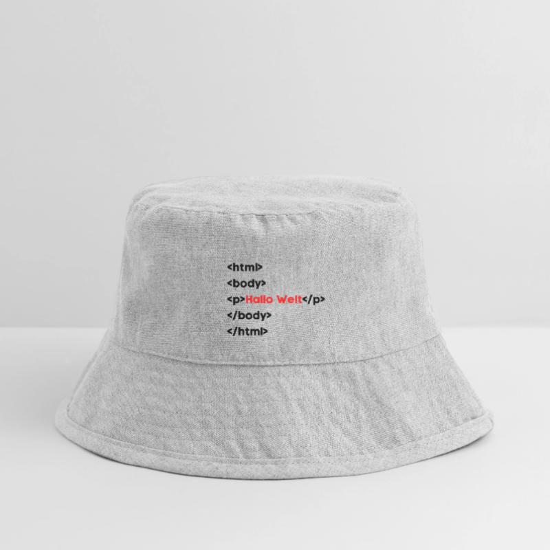 Hallo Welt HTML – Lustiges Programmierer & Coding  Stanley/Stella recycelter Bucket Hat