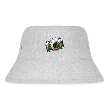 Bunde Fotokamera - Stanley/Stella recycelter Bucket Hat - Grau meliert - Vorne