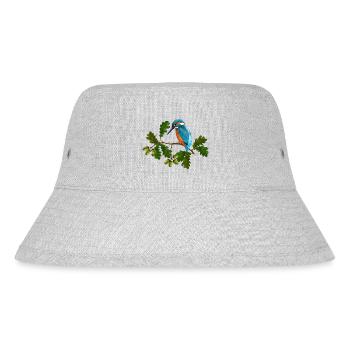 Colorful bird - Stanley/Stella Recycled Bucket Hat - heather grey - Front