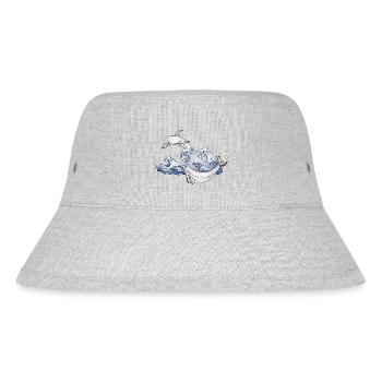 Delphine - Stanley/Stella recycelter Bucket Hat - Grau meliert - Vorne