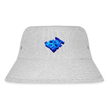 Vollsuff 3D Grafik Shirt - Stanley/Stella recycelter Bucket Hat - Grau meliert - Vorne