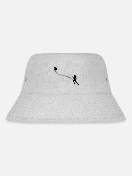 far away - Stanley/Stella recycelter Bucket Hat - Grau meliert