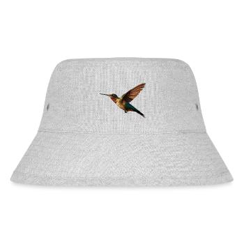 Many species of hummingbirds are endangered - Stanley/Stella Recycled Bucket Hat - heather grey - Front