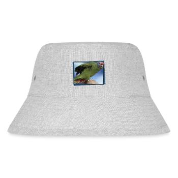 The Red-tailed Parrot - Stanley/Stella Recycled Bucket Hat - heather grey - Front