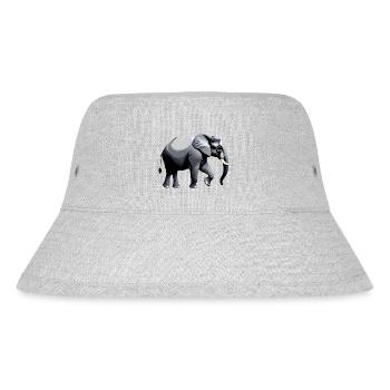 Elephant Animal Zoo Animal Africa Asia Land Animal - Stanley/Stella Recycled Bucket Hat - heather grey - Front