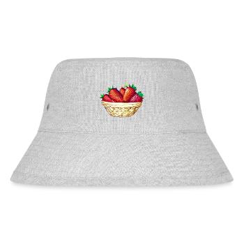 Fraises Panier de fraises Champ de fraises - Bob recyclé Stanley/Stella - gris chiné - Devant